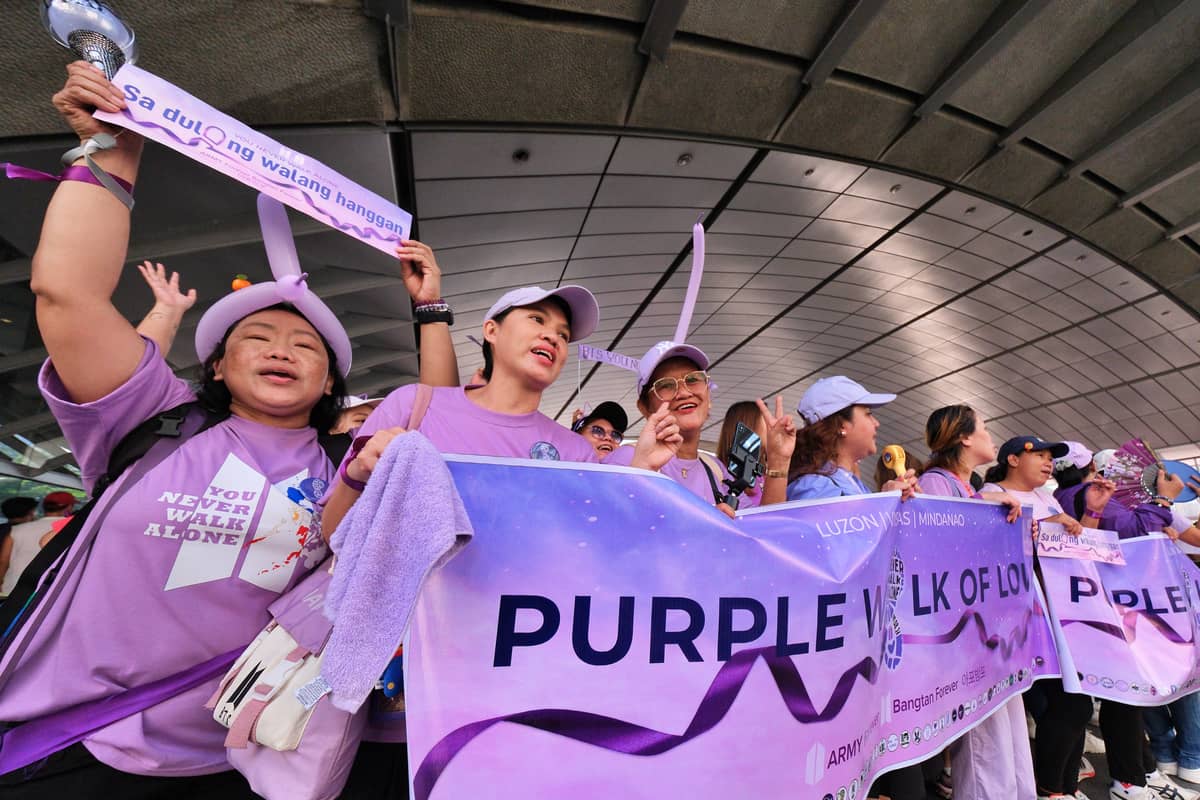 ‘Purple Walk of Love,’ aimed to combat misinformation and raise awareness about media literacy especially in the light of the backlash with BTS main rapper.